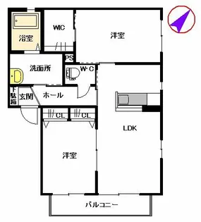 アリエス【2階】の間取り