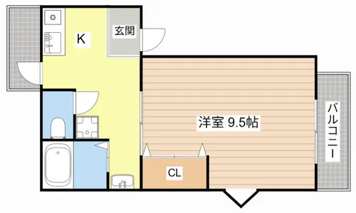 メゾンMY館【1-2号室】の間取り