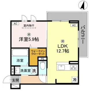 プライム金剛【3階】の間取り