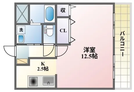 サンフラワー貫【202号室】の間取り
