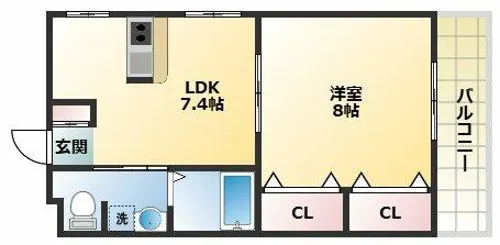 アマナ湯里【4階】の間取り