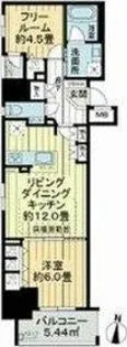 プレサンスロジェ名古屋久屋大通公園【11階】の間取り
