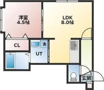 アプレシアール札幌トレス【3階】の間取り