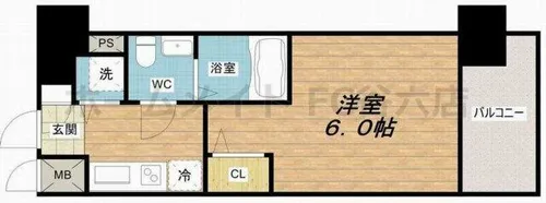 エスリード京橋桜ノ宮公園【9階】の間取り