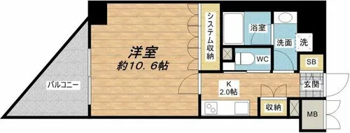 ビエラコート内久宝寺【6階】の間取り