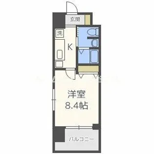 グランカーサ梅田北【10階】の間取り