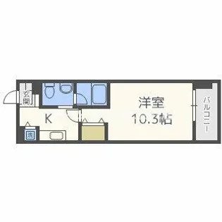 アーデン江戸堀【5階】の間取り