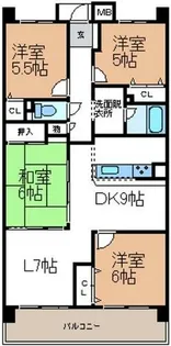 ジョリヴィ安城二本木【205号室】の間取り