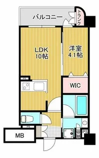 ふぁみーゆ日本橋Ⅱ【603号室】の間取り