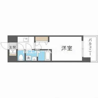 レジュールアッシュ塚本レジデンス【8階】の間取り