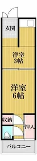 大阪府大阪市生野区生野東4丁目【テラスハウス】の間取り