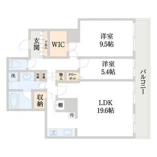 百道タワー【1803号室】の間取り