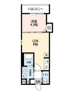 En中村公園【1階】の間取り
