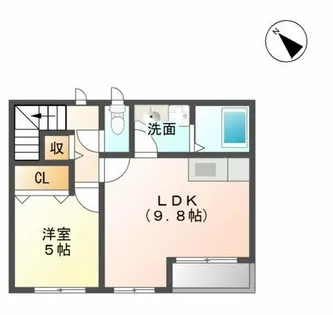 パシフィックパレス向山【2階】の間取り