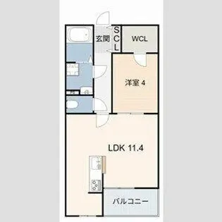 SUCCESS ONE【202号室】の間取り