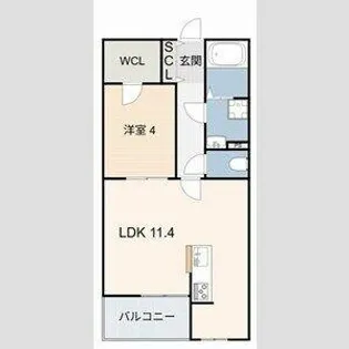 SUCCESS ONE【203号室】の間取り