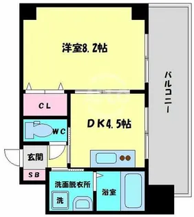 アーバンステージ安堂寺Ⅰ【10階】の間取り