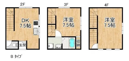サンジミニアーノハウス【2階】の間取り