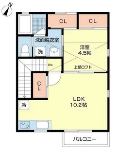 ヴィオラカーサ【0203号室】の間取り