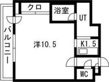 セントポーリア八番館【4階】の間取り