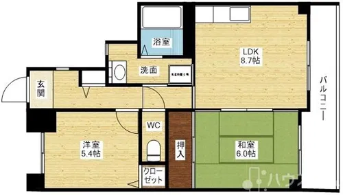 エスパシオ上新庄【4階】の間取り