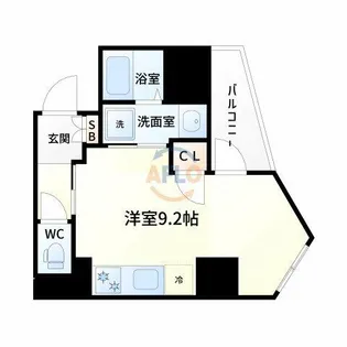 イルリッシュ西中島【8階】の間取り