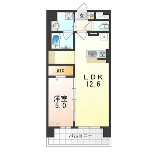 フェリスシエロ堺【7階】の間取り