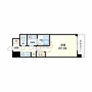 S-RESIDENCE新大阪WEST【7階】の間取り