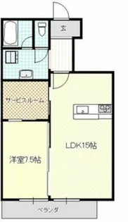 ヒラノマンション【4階】の間取り