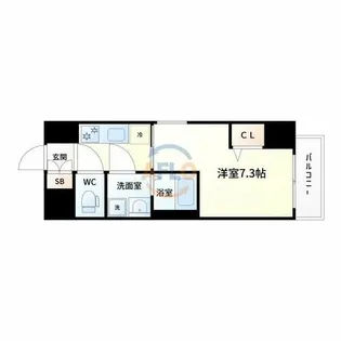 ファーストフィオーレ江坂グレイス【4階】の間取り