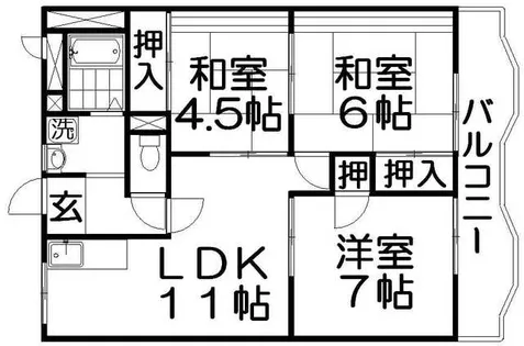 サンファーストウエダ【2階】の間取り
