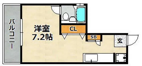 蓮宮ハイツ【1階】の間取り