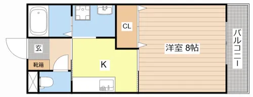 グランシャリオ北山【201号室】の間取り