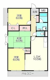 プロニティ・ユー【3階】の間取り