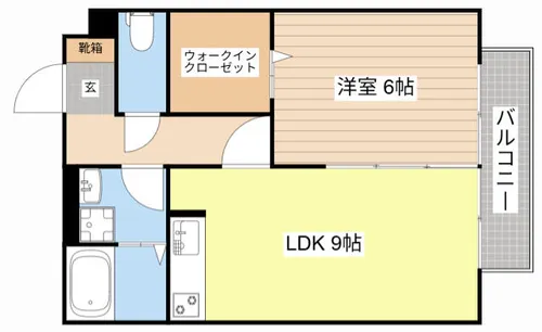 瀬田メディエートプラザD棟【D-103号室】の間取り