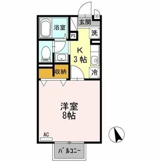 マーサ・ジュネス【2階】の間取り