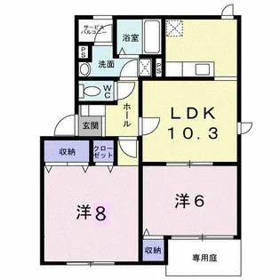サンパティークⅠ【1階】の間取り