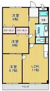 アチーブメント・S・T【2階】の間取り