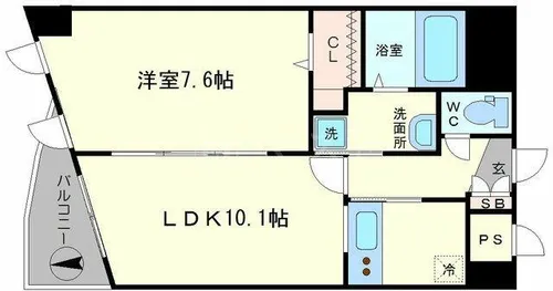 フリージア【3階】の間取り