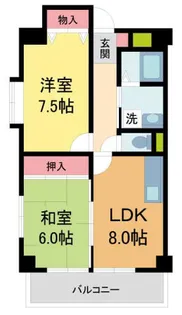 クレセントハイツ今里【3階】の間取り
