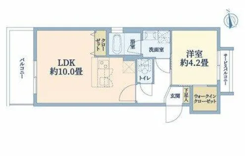 大阪府大阪市都島区都島中通3丁目【アパート】の間取り