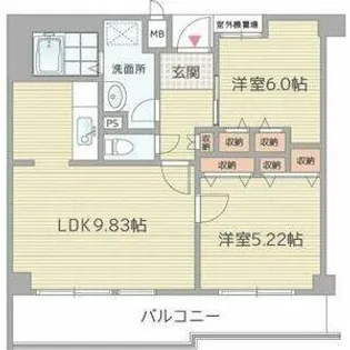 カミング平野【3階】の間取り