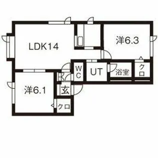 フォーレスト45Ⅱ【1階】の間取り