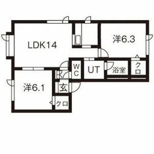 フォーレスト45Ⅱ【1階】の間取り