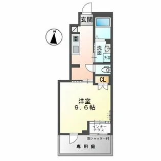 ディア フォレスト【1階】の間取り