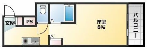 フォレストコート長瀬【1階】の間取り