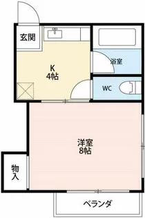 サンハイツ明大寺【102号室】の間取り