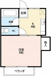 サンハイツ明大寺【102号室】の間取り