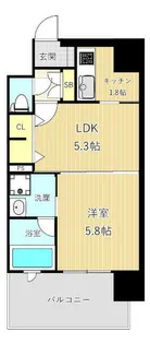 エンクレストNEO博多駅南【4階】の間取り