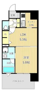 エンクレストNEO博多駅南【4階】の間取り